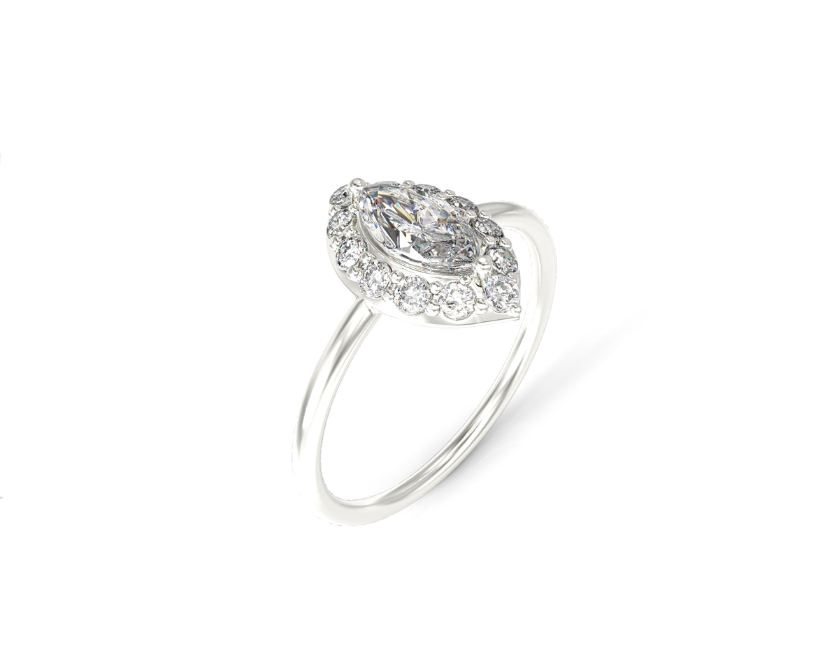 Eye gold ring