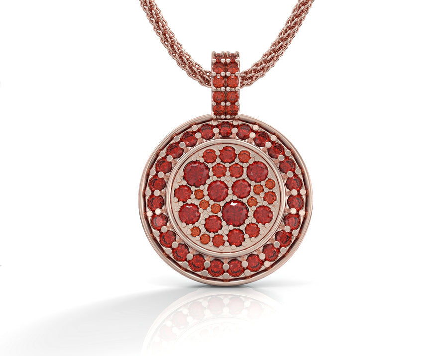 2 14K gold chain colored sequence inlaid with crystal stones