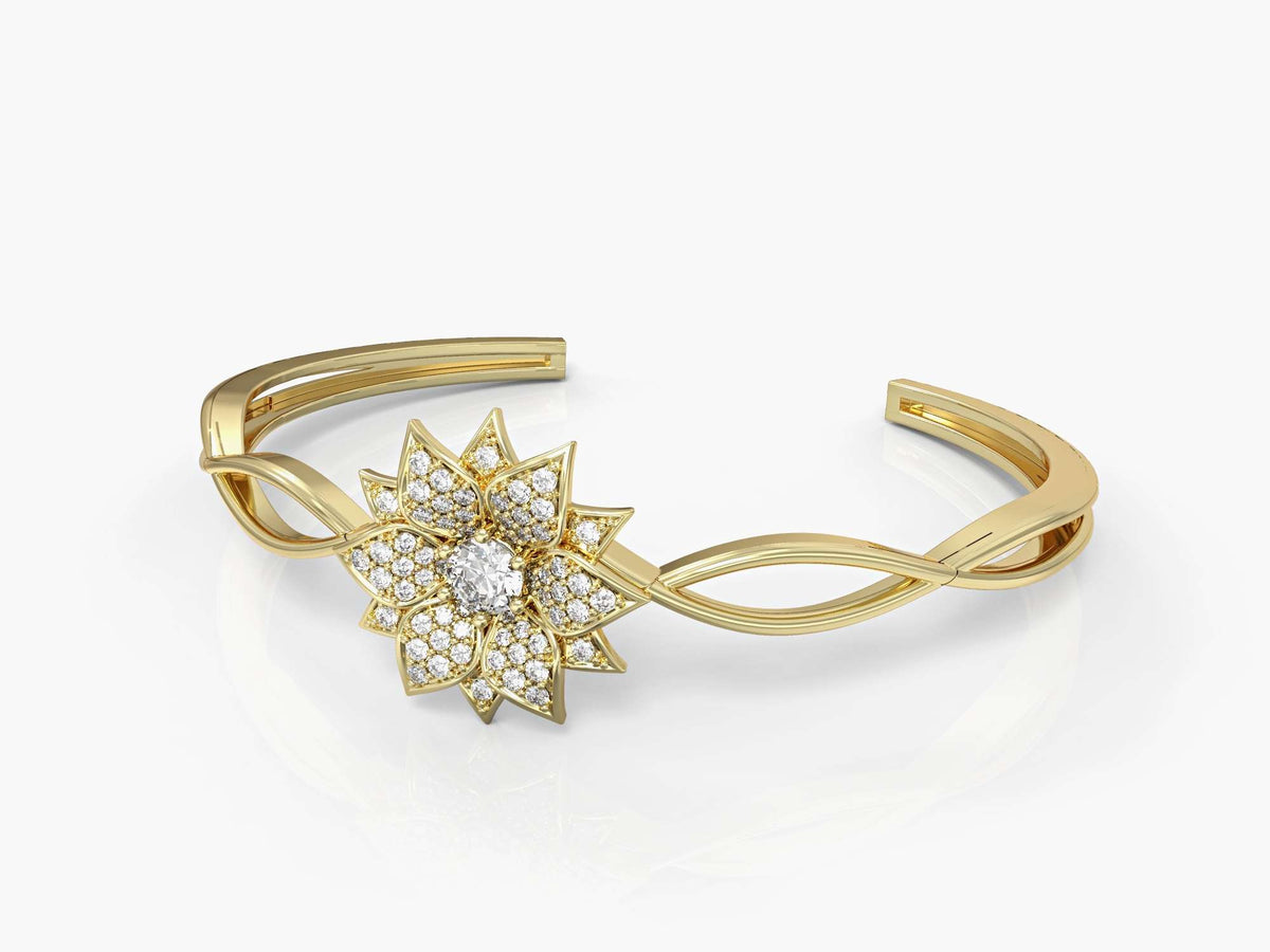 Bengal gold amaryllis bracelet