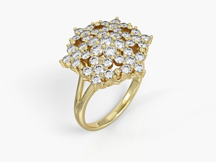 Angel ring studded with zircons