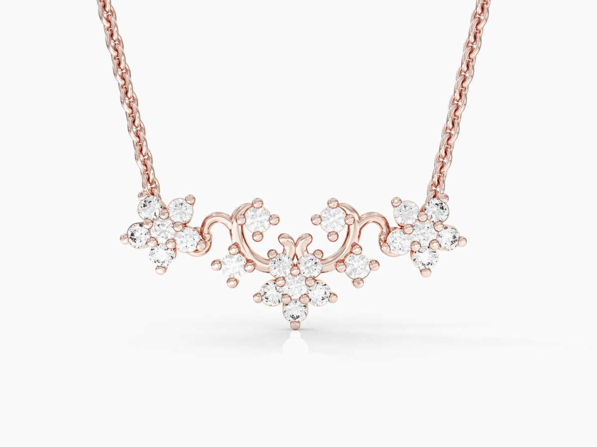 Gold chain flower series