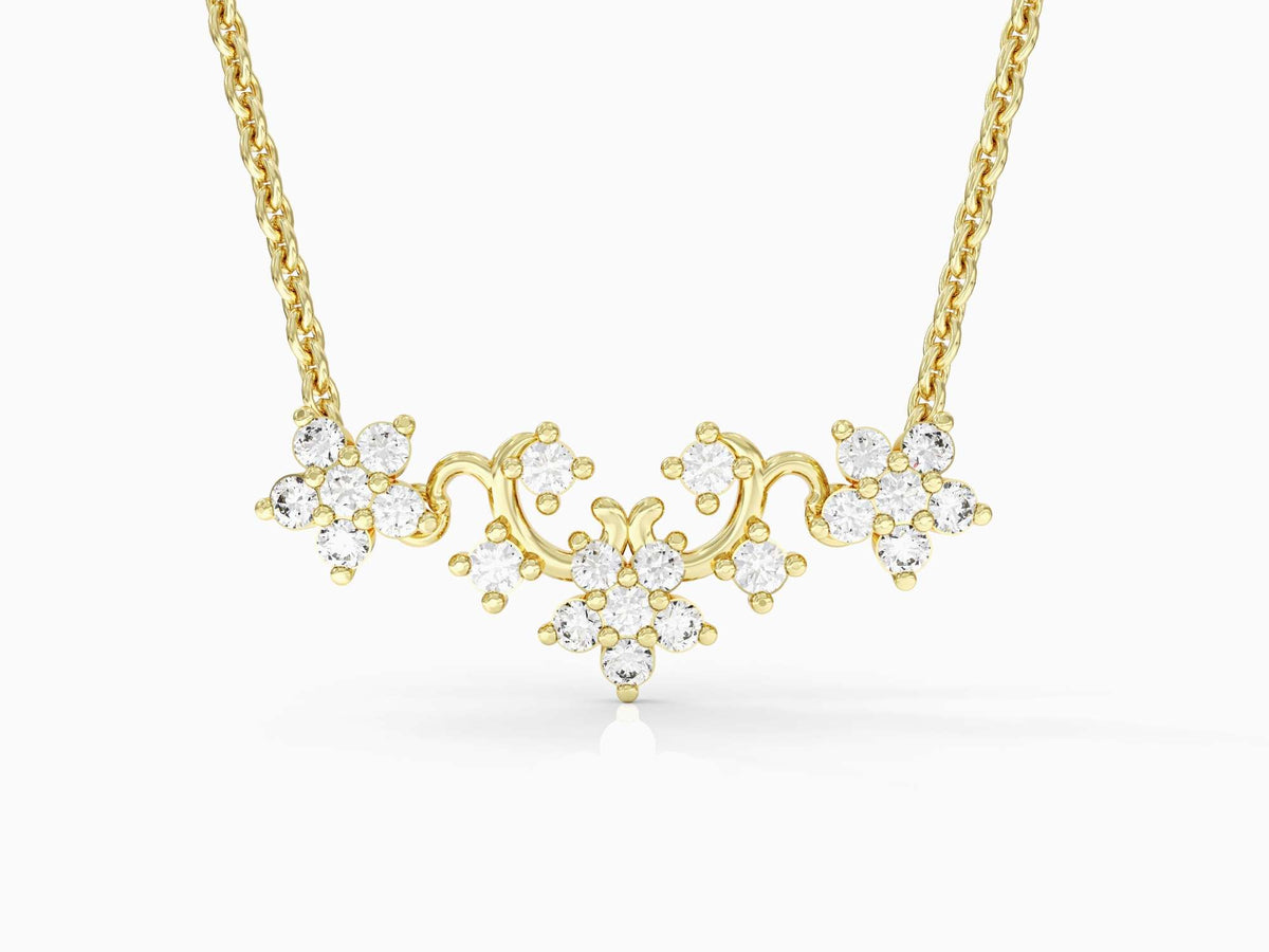 Gold chain flower series
