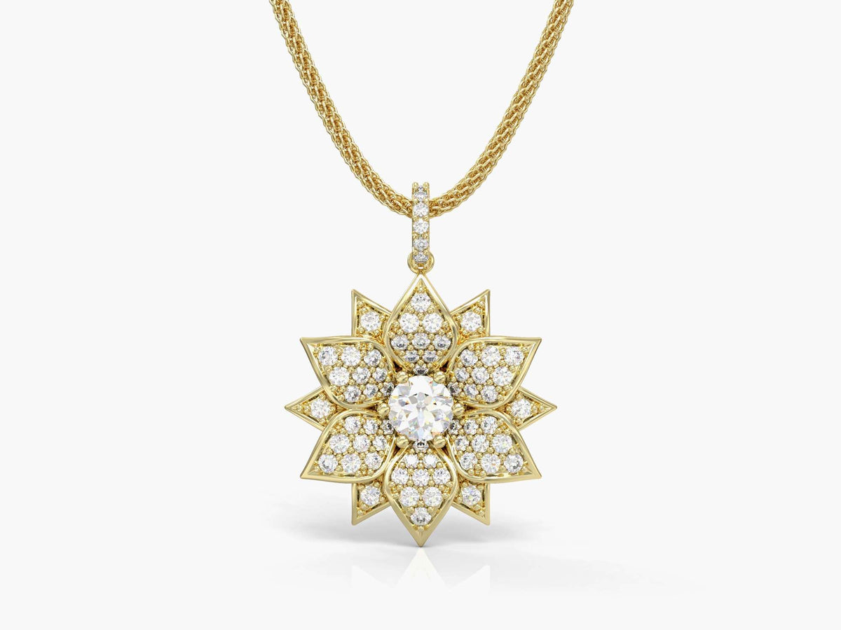 Amaryllis gold necklace