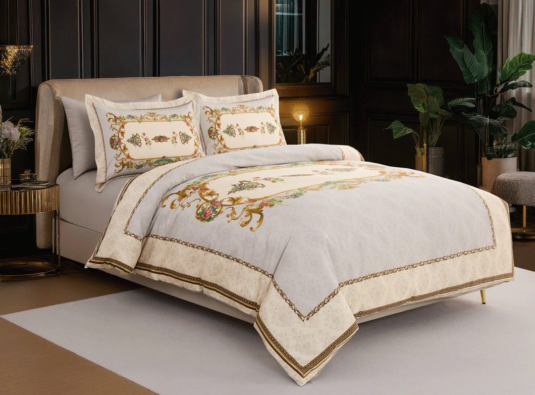 Alina 100% cotton satin bedding set