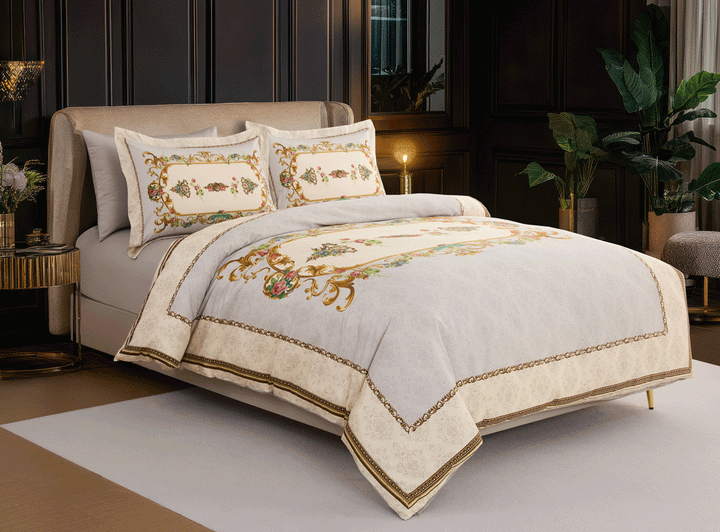 Alina 100% cotton satin bedding set