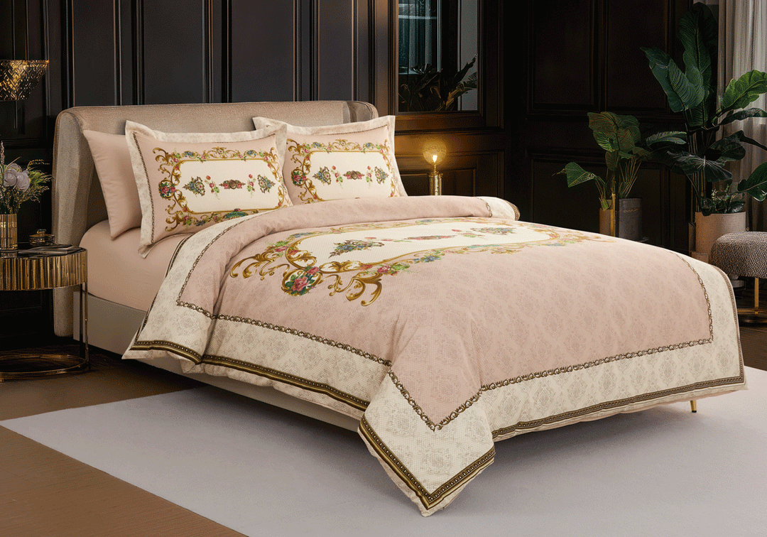 Alina 100% cotton satin bedding set