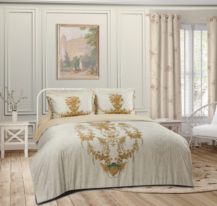 Olympia cotton percale bedding set