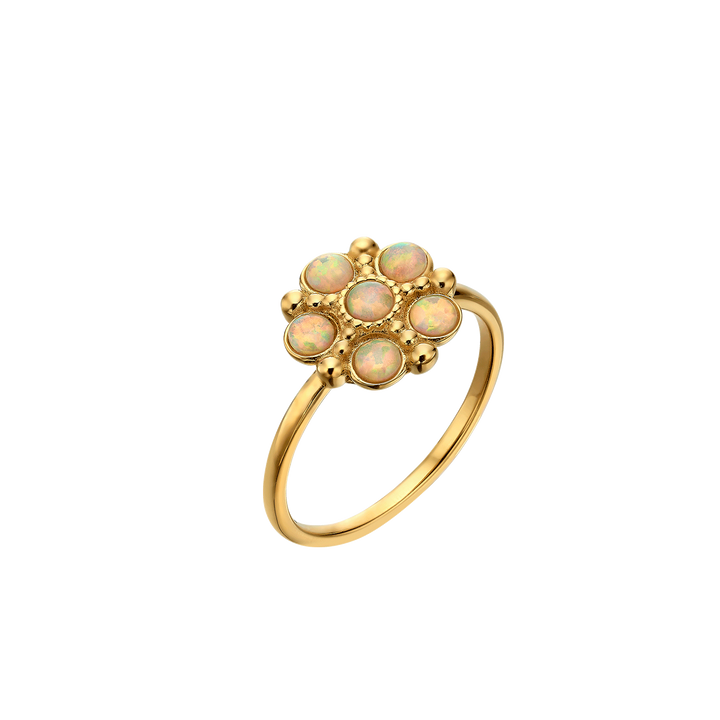 Bloom - Ivory Lab Opal Flower Ring