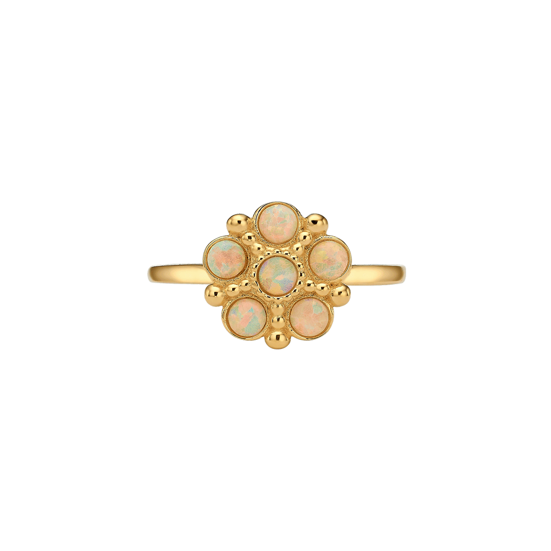 Bloom - Ivory Lab Opal Flower Ring