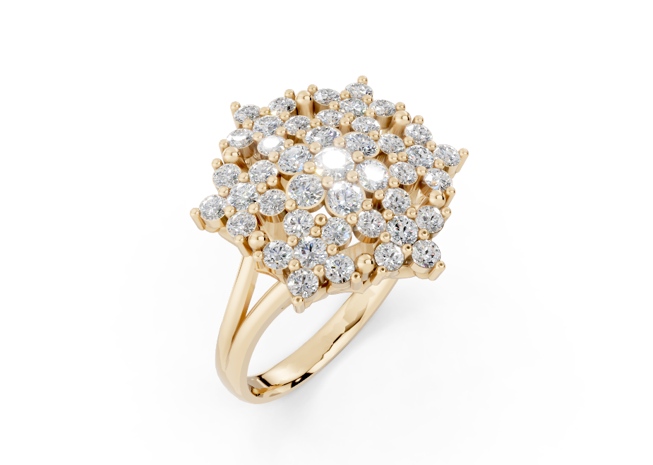 Angel gold ring