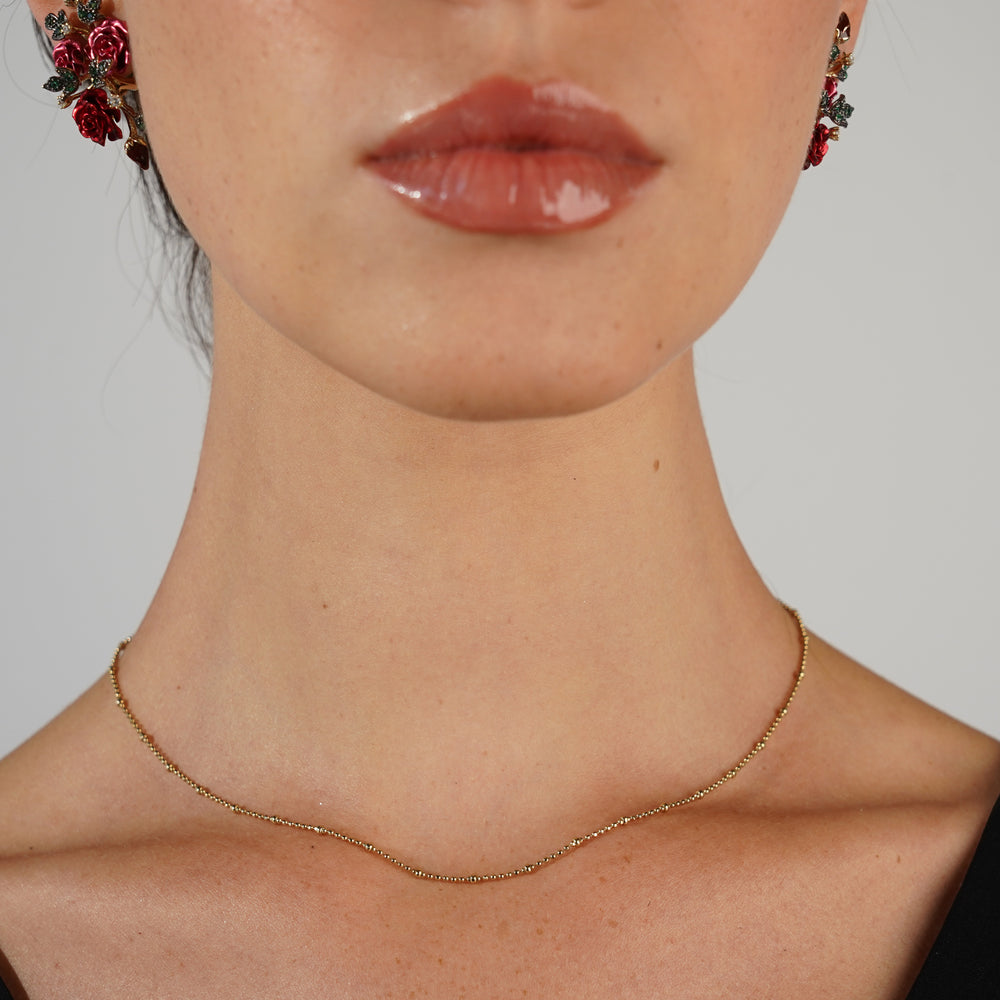 925 Silver Necklace with 18K Gold Plating - Monarchy - 2