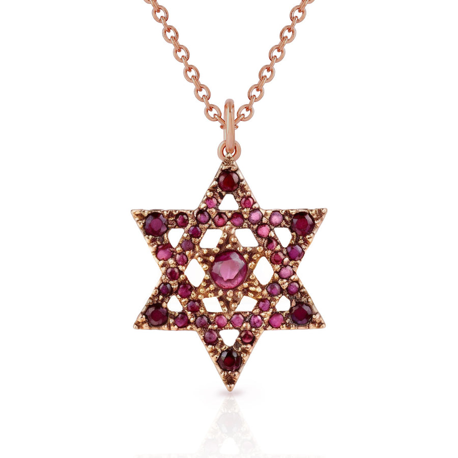 Star of David gold pendant style 3