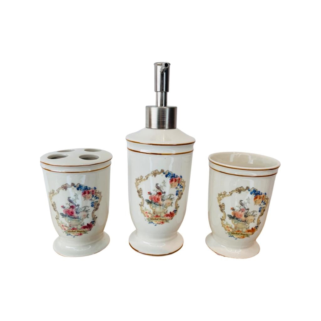 Set of 3 vintage bathroom ceramics