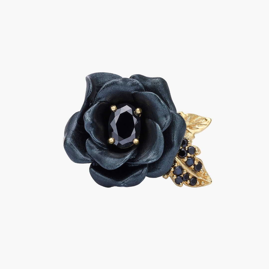 Monarchy Enamel CZ Stone Flower Ring