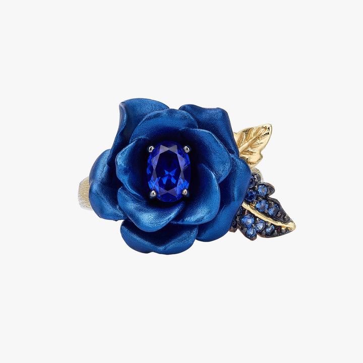 Monarchy Enamel CZ Stone Flower Ring