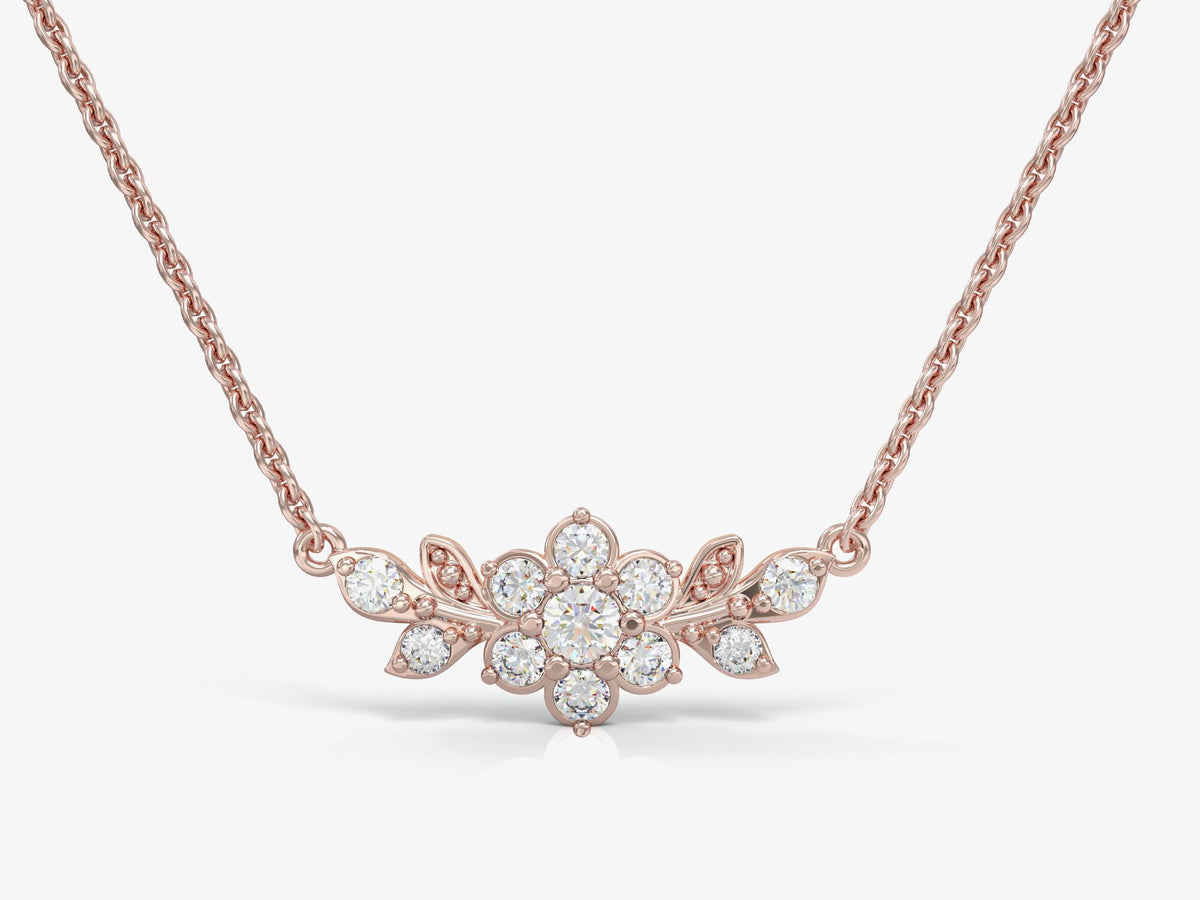 A short flowering branch gold chain