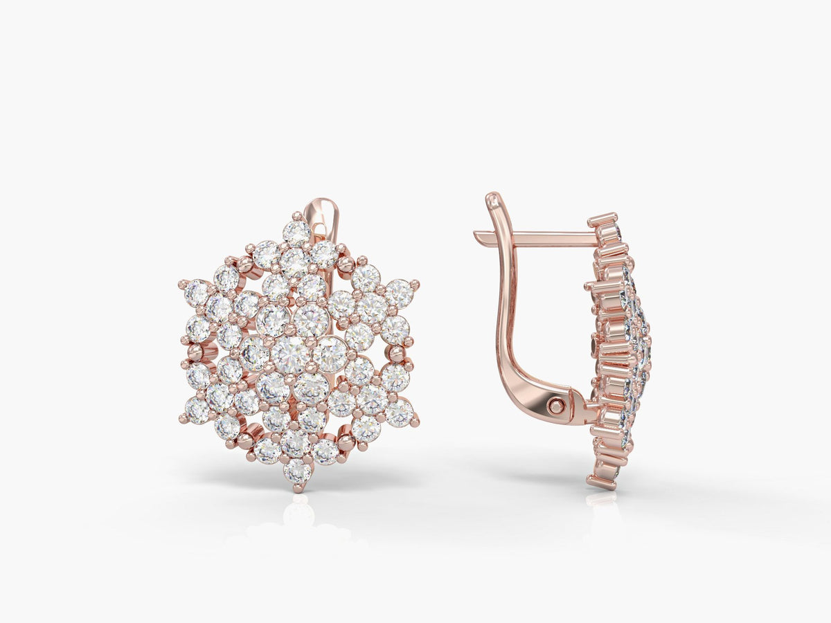 Angel gold earrings