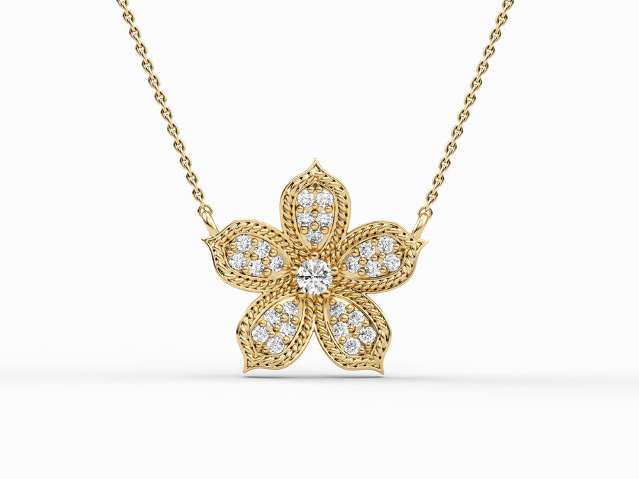 Single Ivanka pendant with gold chain