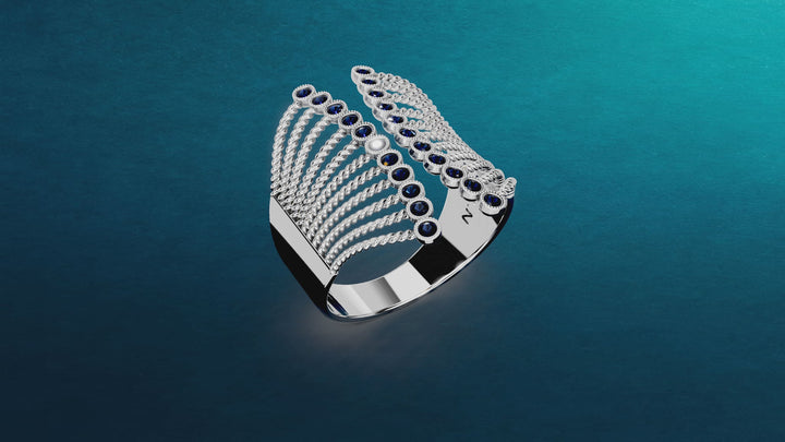 Havana Sapphire Gold Ring