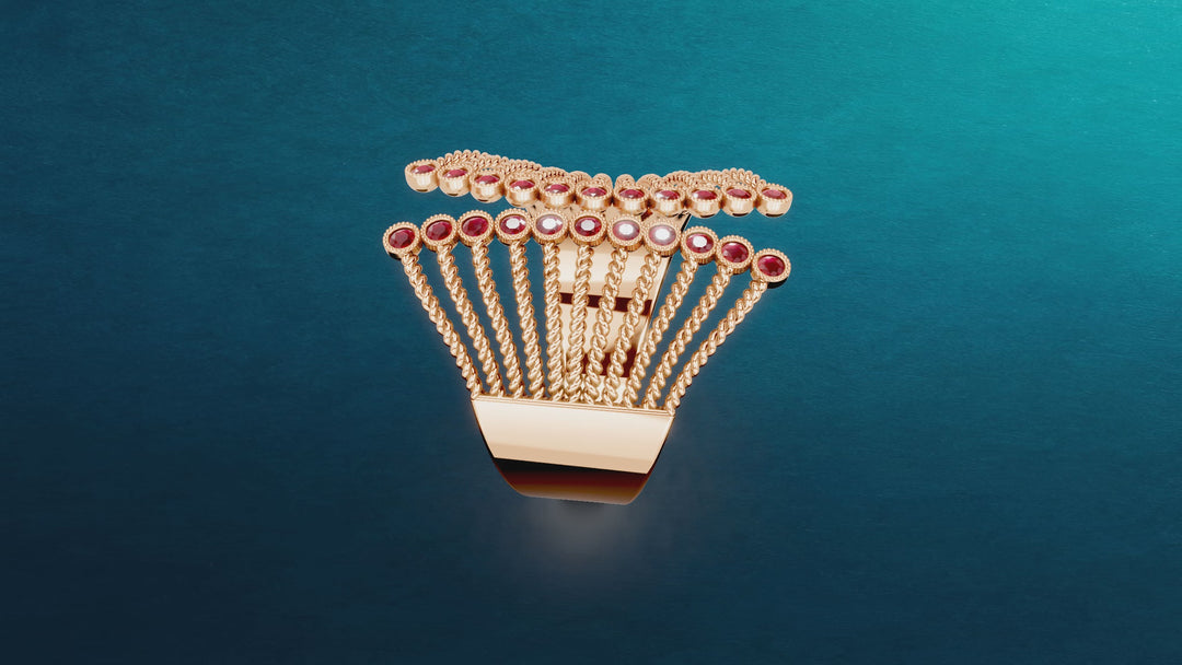 Havana Ruby Gold Ring