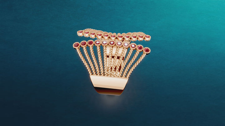 Havana Ruby Gold Ring