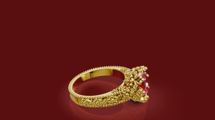 Juliet Ruby Gold Ring