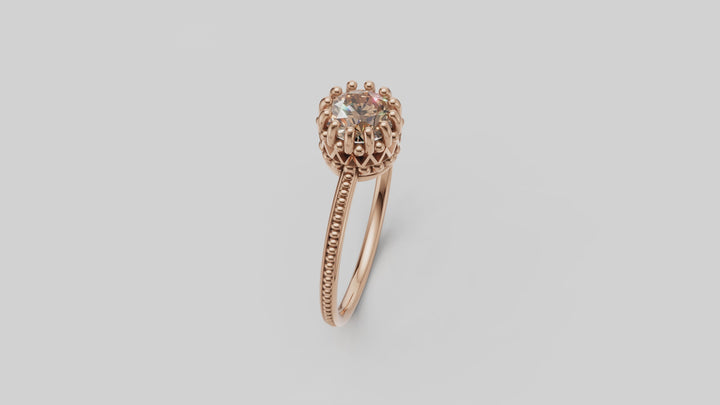 Linnet Gold Ring Champagne 
