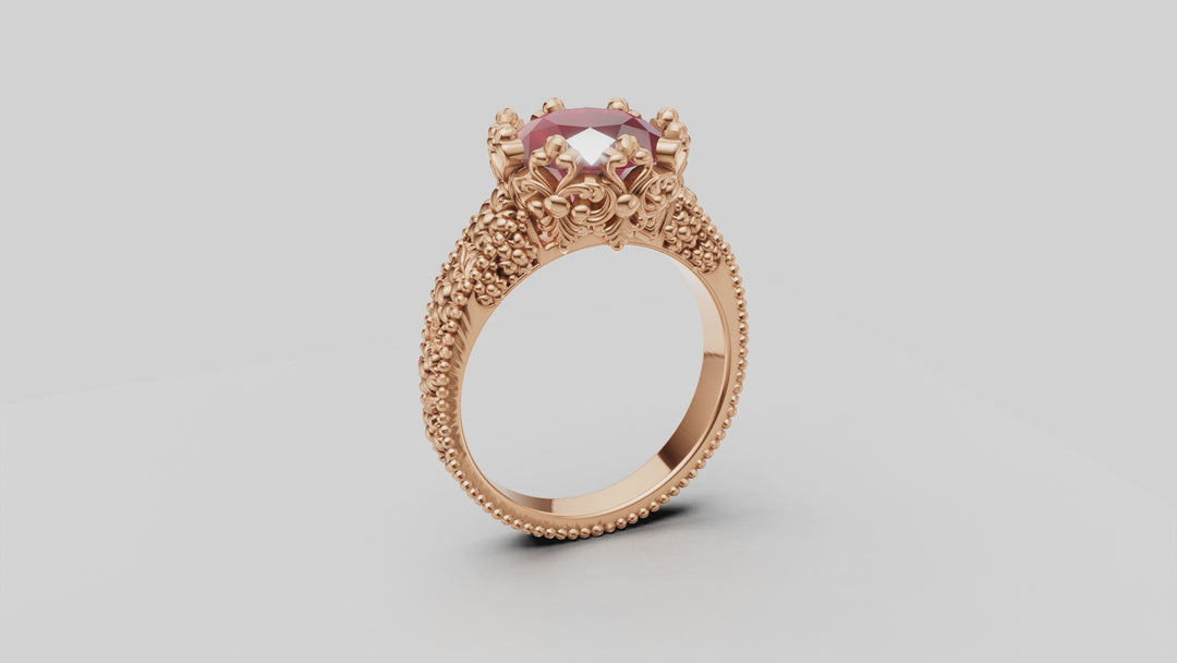 Juliet Ruby Gold Ring