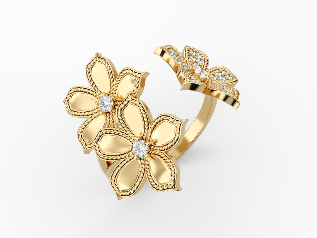 Ivanka triple gold ring