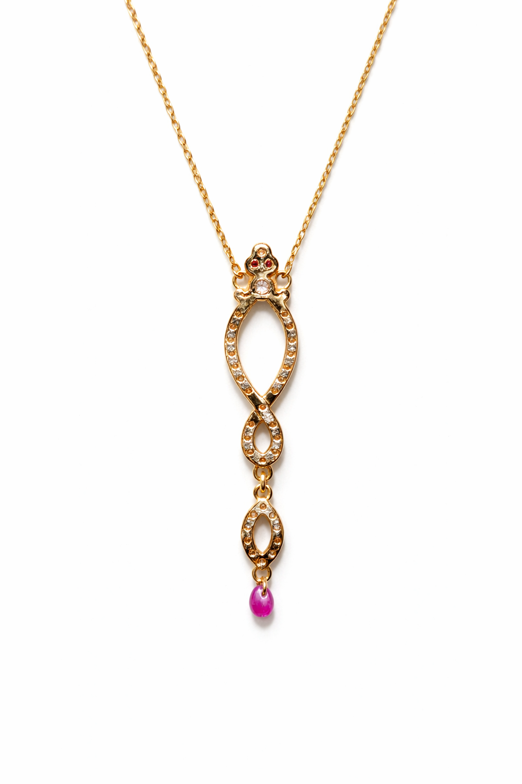 Endless gold pendant