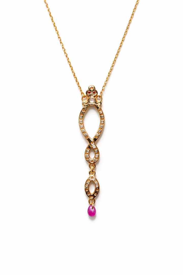 Endless gold pendant