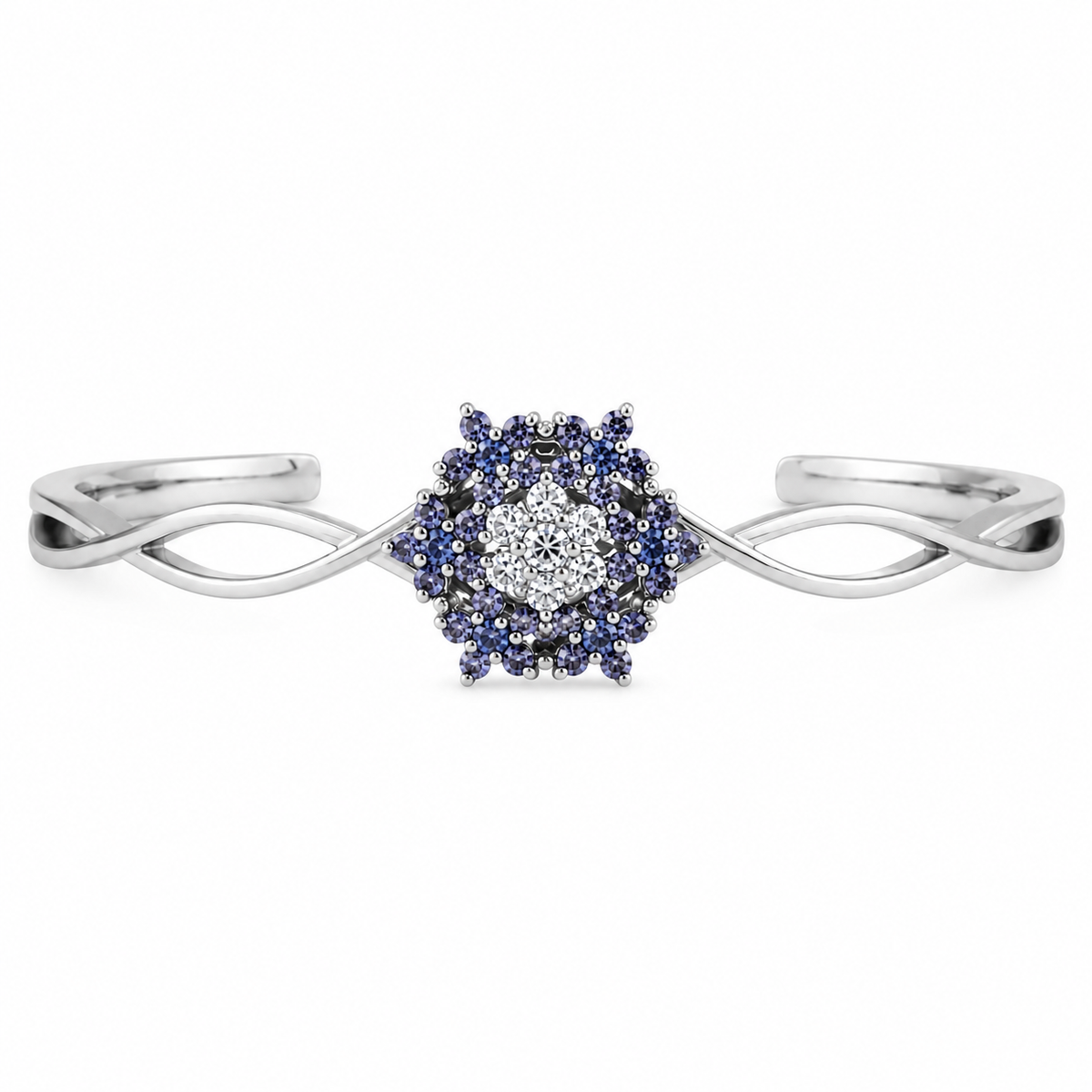 Bengal Angel bracelet studded with blue crystal stones