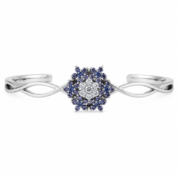 Bengal Angel bracelet studded with blue crystal stones