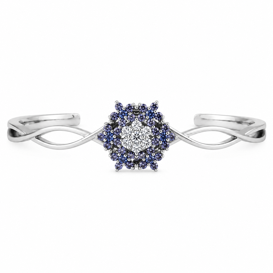 Bengal Angel bracelet studded with blue crystal stones