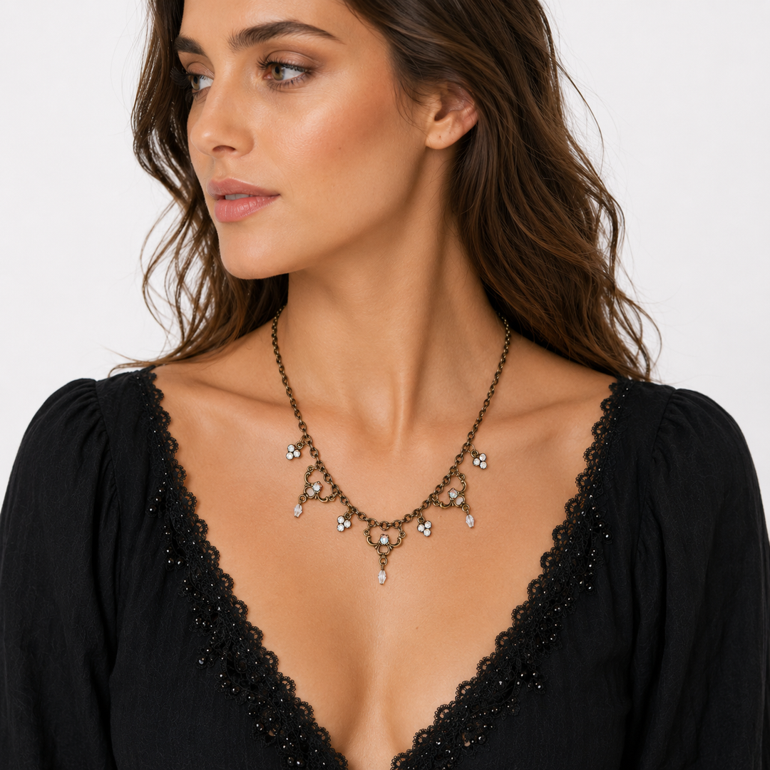 White Riklis necklace