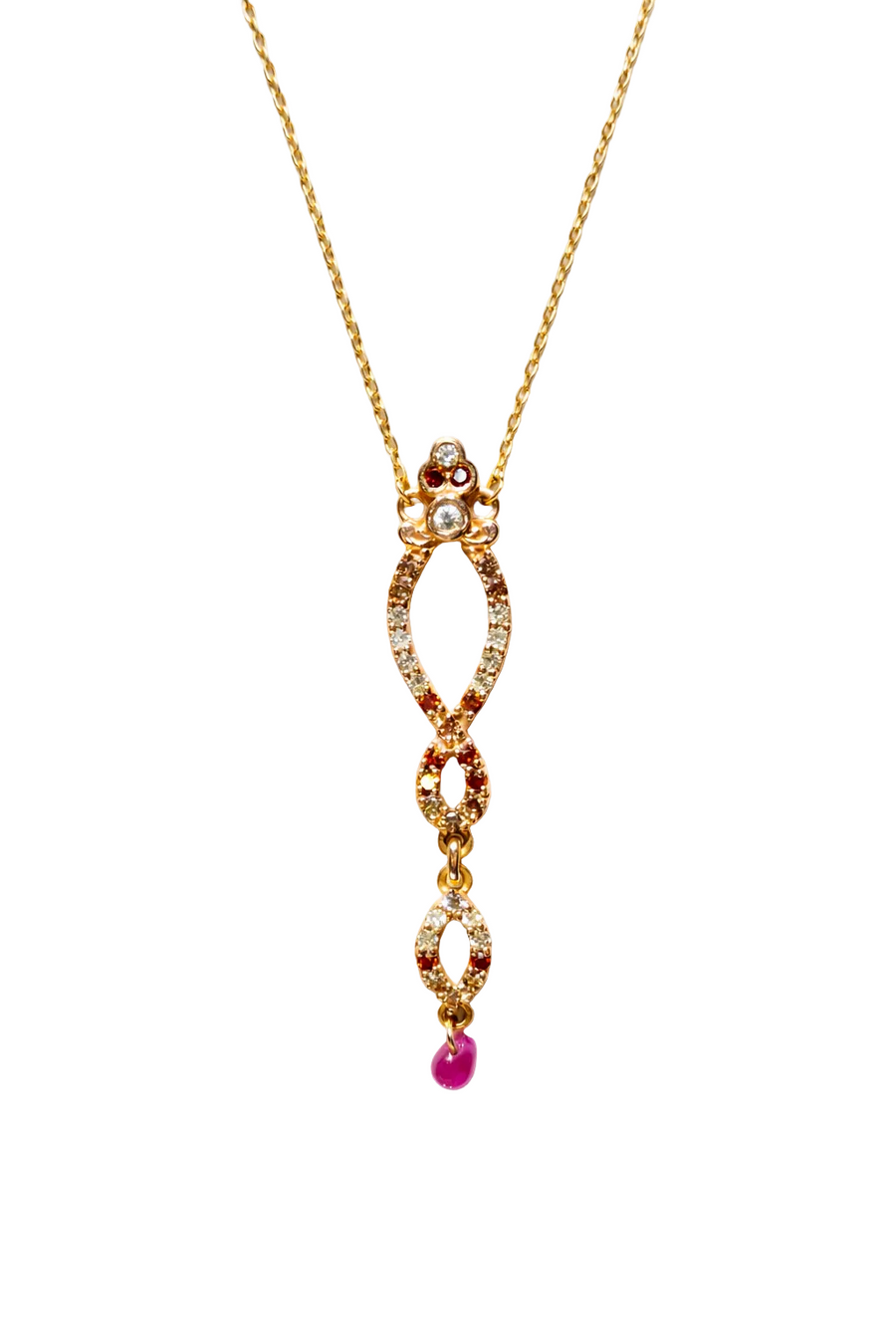 Endless gold pendant