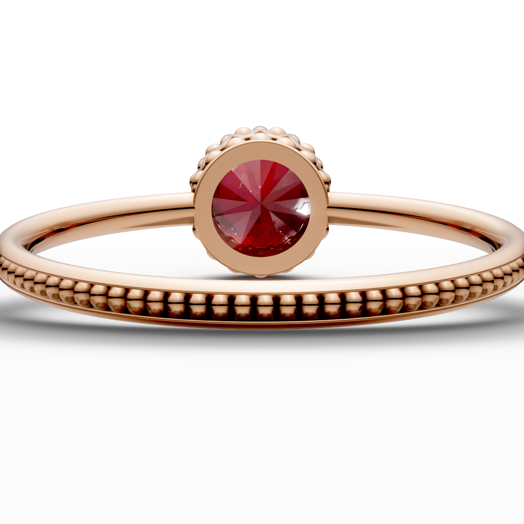 Linnet Ruby Gold Ring