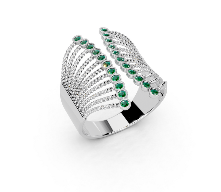 Havana Emerald Gold Ring
