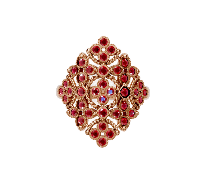Royalty Ruby Gold Ring