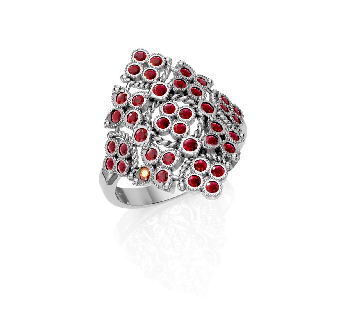 Ruby royalty gold ring