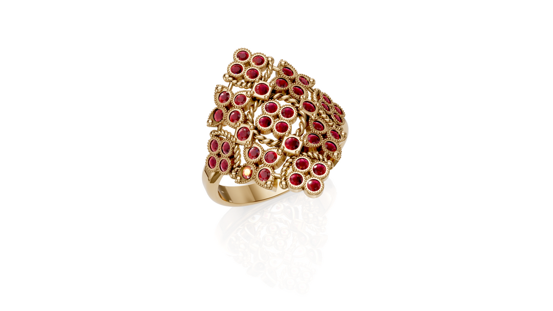 Royalty Ruby Gold Ring