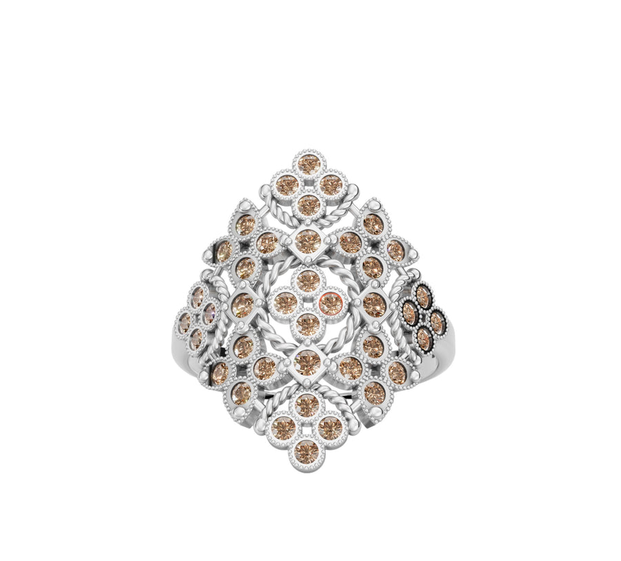 Royal champagne gold ring