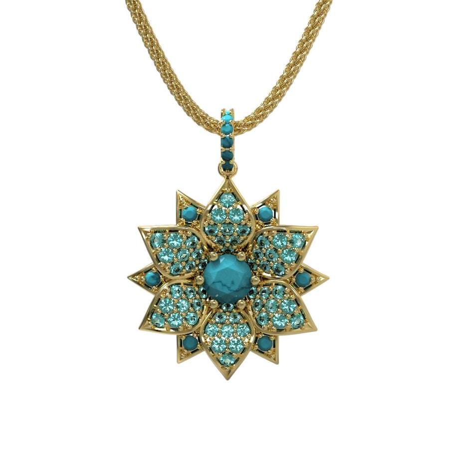 Gold Plated Silver Necklace - Amaryllis