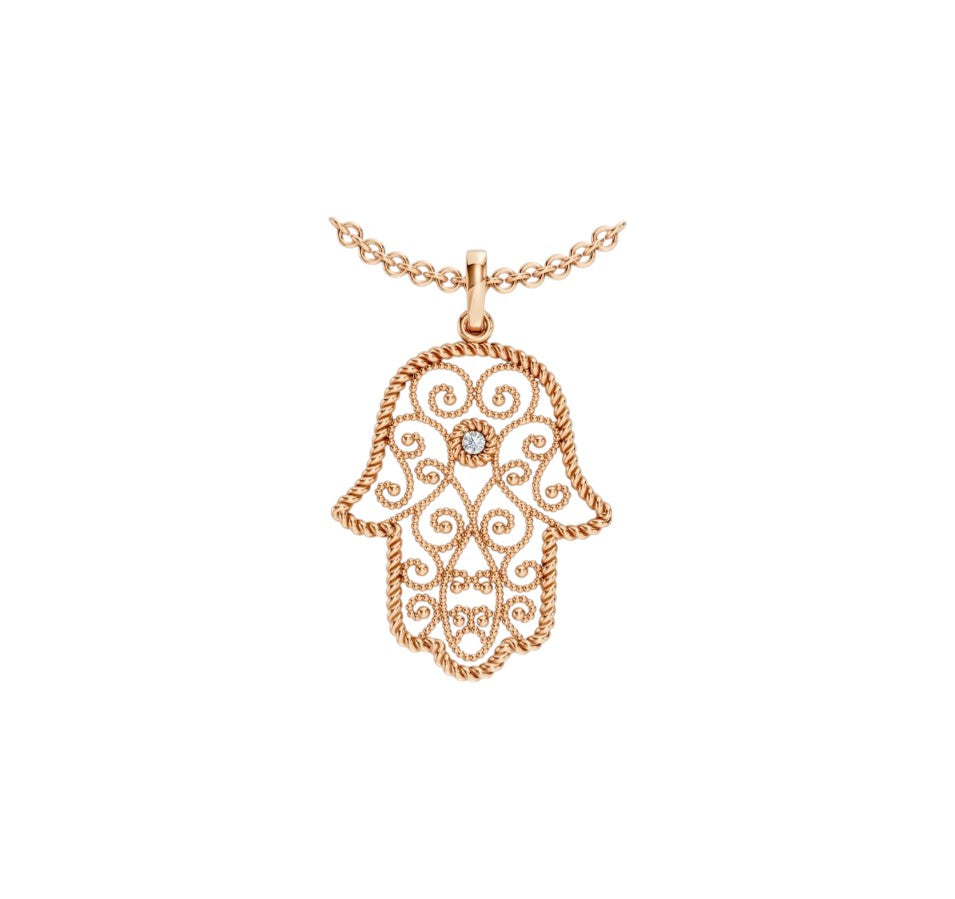 Hamsa gold necklace – Michal Negrin Live The Fantasy