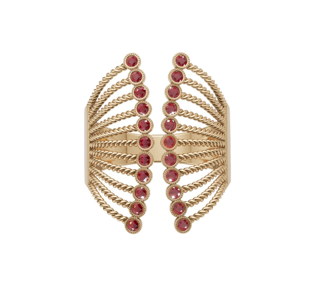 Havana Ruby Gold Ring