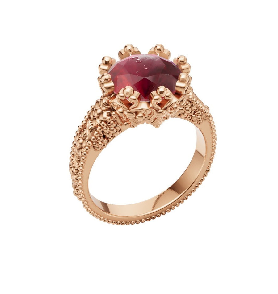 Juliet Ruby Gold Ring