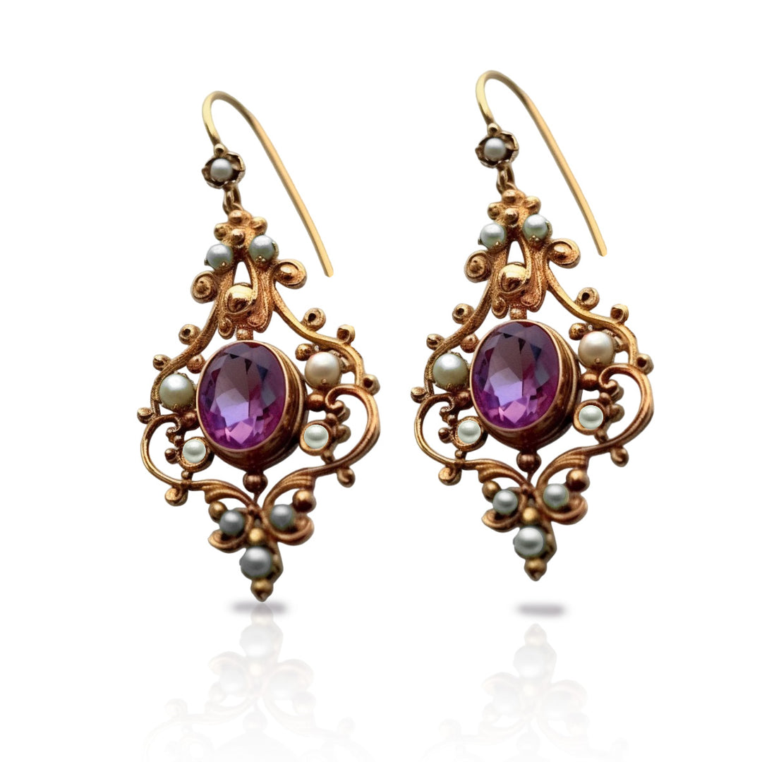 Rosella gold earrings