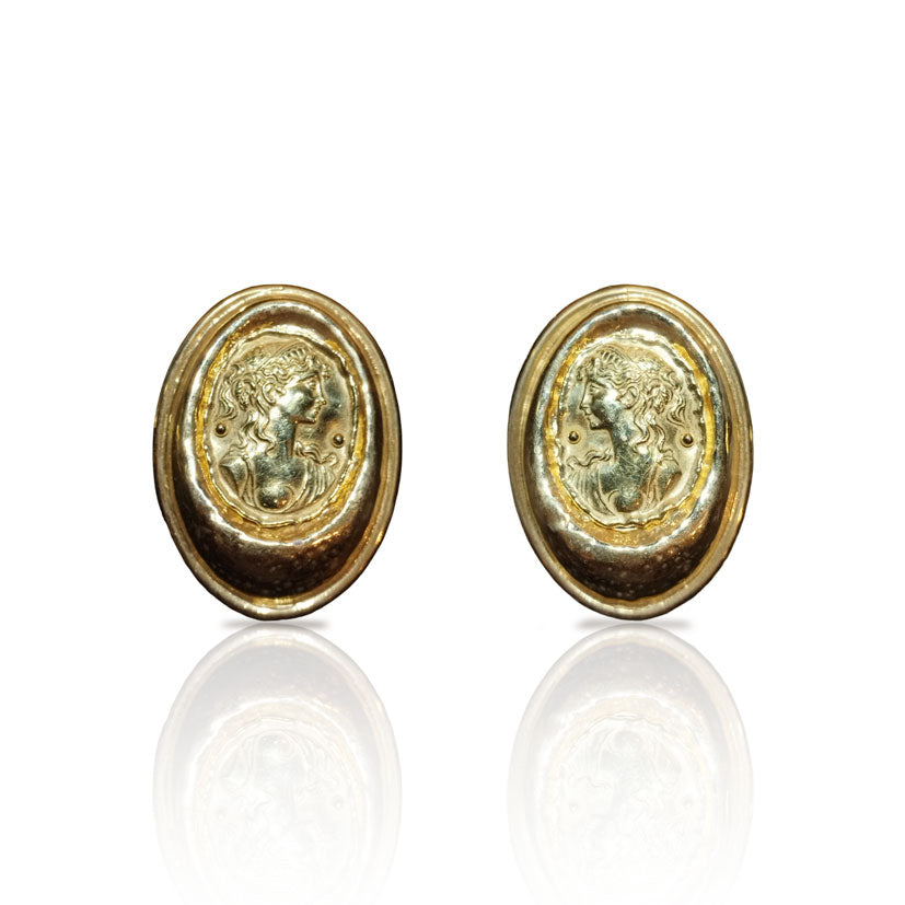 Athens gold earrings