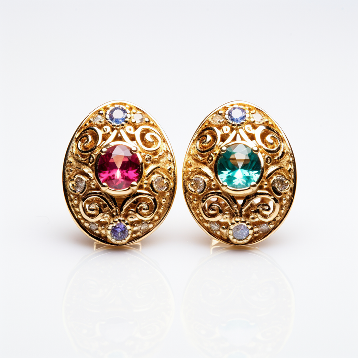 Vanessa gold earrings