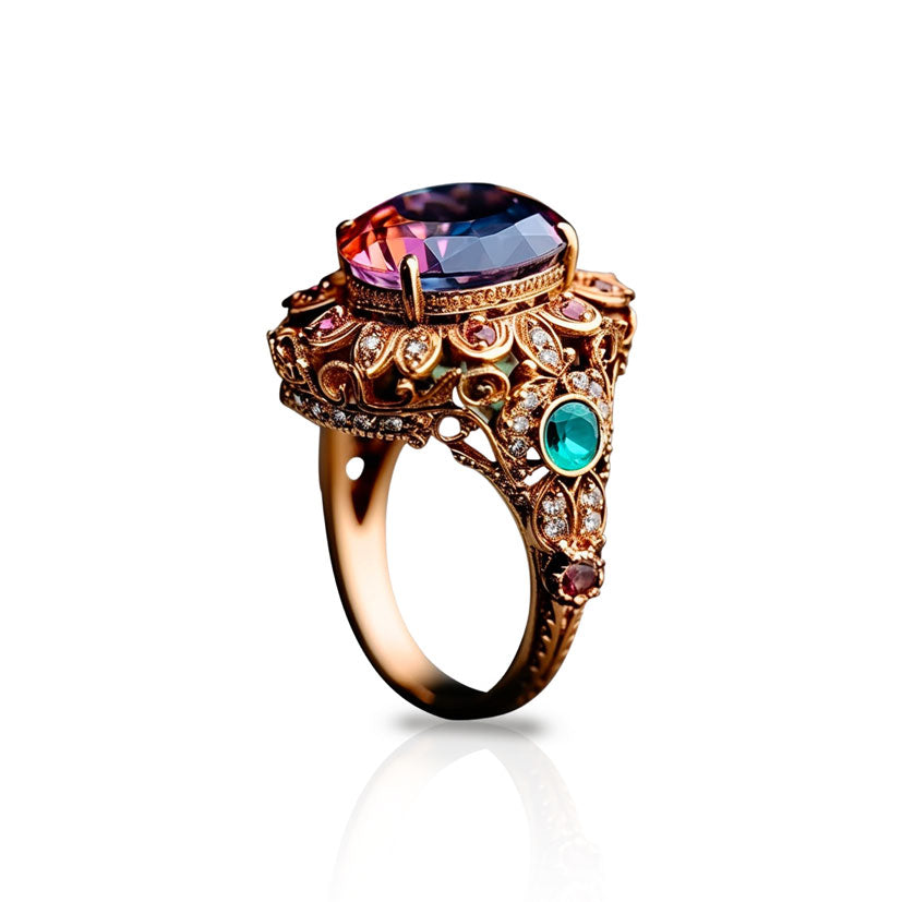Lillian gold ring